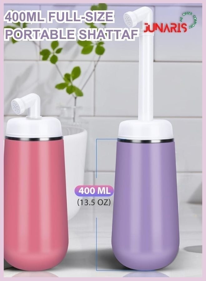 جوناريس زجاجة بيديه كبيرة محمولة للسفر | بخاخ شطاف محمول للسفر | بيديه مانع للتسرب للنظافة الشخصية للمرحاض والحمام | بيديه خفيف الوزن وسهل الحمل - Image 3